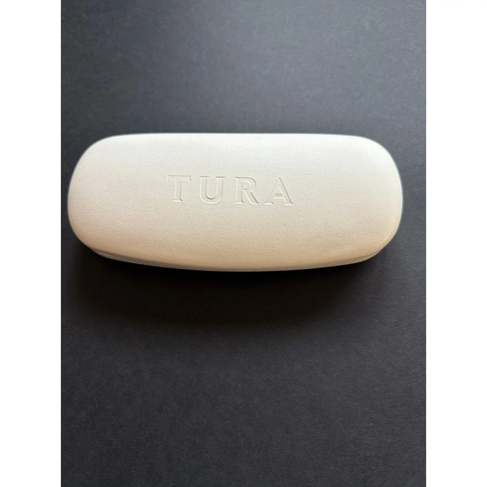 Tura White Clamshell‎ Eyeglasses Hard Magnetic Case Holder